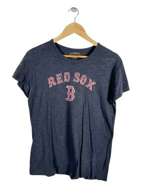 Boston Red Sox Banner ‘47 Blue Short Sleeve T-Shirt Size XL
